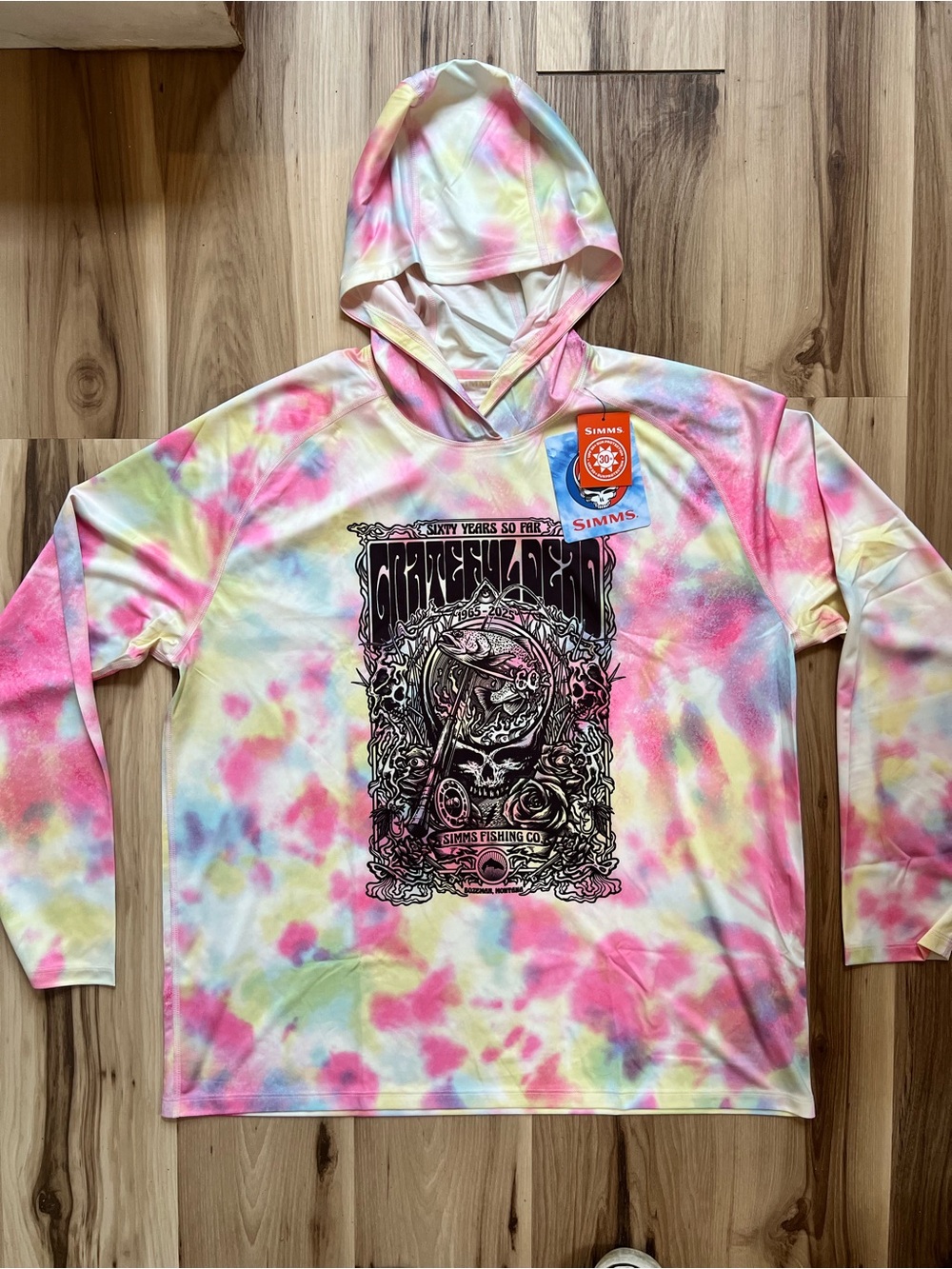 Simms Pastel Tie-Dye Hoodie - Pink, Yellow, Blue